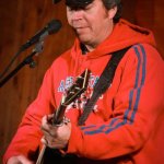 Brandon Rickman with Lonesome River Band at Gettysburg, Spring 2014 - photo by Frank Baker