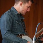 Zach Gilmer with the Clay Hess Band at Gettysburg, Spring 2014 - photo by Frank Baker