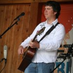 Brandon Rickman with Lonesome River Band at Gettysburg, Spring 2014 - photo by Frank Baker
