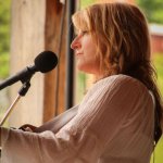Claire Lynch at Gettysburg, Spring 2014 - photo by Frank Baker