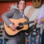 Woody Platt with Steep Canyon Rangers at the Gettysburg Bluegrass Festival (August 2014) - photo by Frank Baker