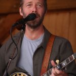 Graham Sharp with Steep Canyon Rangers at the Gettysburg Bluegrass Festival (August 2014) - photo by Frank Baker