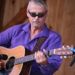 Larry Carriere with the Canucky Bluegrass Boys at the Gettysburg Bluegrass Festival (August 2014) - photo by Frank Baker