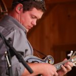 Jonathan Dillon with Junior Sisk & Ramblers Choice at the Gettysburg Bluegrass Festival (August 2014) - photo by Frank Baker