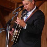 Eric Gibson with The Gibson Brothers at the Gettysburg Bluegrass Festival (August 2014) - photo by Frank Baker