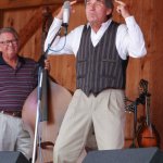 Ron Thomason with Dry Branch Fire Squad at the Gettysburg Bluegrass Festival (August 2014) - photo by Frank Baker