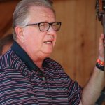 Dan Russell with Dry Branch Fire Squad at the Gettysburg Bluegrass Festival (August 2014) - photo by Frank Baker