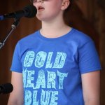 Kaly Gold with Gold Heart at the Gettysburg Bluegrass Festival (May 2015) - photo by Frank Baker
