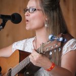 Jocey Gold with Gold Heart at the Gettysburg Bluegrass Festival (May 2015) - photo by Frank Baker