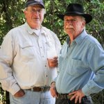 Ted Lehmann and Hank Janney at the Gettysburg Bluegrass Festival (May 2015) - photo by Frank Baker
