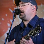 Brian Aldridge with Sideline at The Gettysburg Bluegrass Festival (May 2015) - photo by Frank Baker