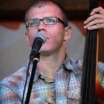 Barry Reed with Lonesome River Band at the August 2015 Gettysburg Bluegrass Festival - photo by Frank Baker