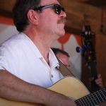 Gary Ferguson with East Of Monroe at the 2015 August Gettysburg Bluegrass Festival - photo by Frank Baker