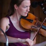 Malia Furtado with Circa Blue at the 2015 August Gettysburg Bluegrass Festival - photo by Frank Baker