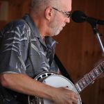 Terry Wittenberg with East Of Monroe at the 2015 August Gettysburg Bluegrass Festival - photo by Frank Baker