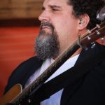 Steve Harris with Circa Blue at the 2015 August Gettysburg Bluegrass Festival - photo by Frank Baker