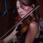Malia Furtado with Circa Blue at the 2015 August Gettysburg Bluegrass Festival - photo by Frank Baker