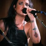 Molly Cherryholmes with Mountain Heart at the August Gettysburg Bluegrass Festival - photo by Frank Baker