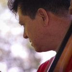 George Welling, instructor for the Kids Academy at the August 2015 Gettysburg Bluegrass Festival - photo by Frank Baker