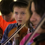 Kids Academy at the August 2015 Gettysburg Bluegrass Festival - photo by Frank Baker