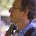 Ira Gitlin, instructor for the Kids Academy at the August 2015 Gettysburg Bluegrass Festival - photo by Frank Baker