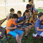 Kids Academy at the August 2015 Gettysburg Bluegrass Festival - photo by Frank Baker