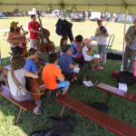 Kids Academy at the August 2015 Gettysburg Bluegrass Festival - photo by Frank Baker