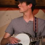 Robbie Benzing with Headwaters at the August 2015 Gettysburg Bluegrass Festival - photo by Frank Baker