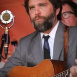 Dave Wilson with Chatham County Line at the August 2015 Gettysburg Bluegrass Festival - photo by Frank Baker