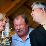 Rhonda Vincent, James King and Mickey Harris at Gettysburg (May 19, 2012) - photo by Frank Baker