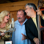 Rhonda Vincent, James King and Mickey Harris at Gettysburg (May 19, 2012) - photo by Frank Baker