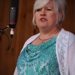 Linda Lay with Springfield Exit at Gettysburg 2013 - photo by Frank Baker