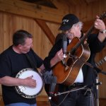 Tom Adams and Dudley Connell with Springfield Exit at Gettysburg 2013 - photo by Frank Baker