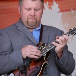 Mike Terry with Joe Mullins & the Radio Ramblers at the August 2013 Gettysburg Bluegrass Festival - photo by Frank Baker