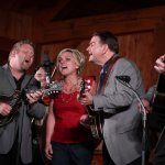 Rhonda Vincent with Joe Mullins & the Radio Ramblers at the August 2013 Gettysburg Bluegrass Festival - photo by Frank Baker