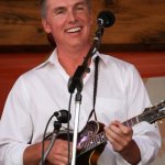 Alan Bibey with Grasstowne at the August 2013 Gettysburg Bluegrass Festival - photo by Frank Baker