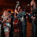 Rhonda Vincent & the Rage at the August 2013 Gettysburg Bluegrass Festival - photo by Frank Baker