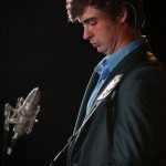 Brent Burke with Rhonda Vincent at the August 2013 Gettysburg Bluegrass Festival - photo by Frank Baker