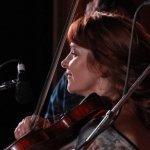 Tammy Rogers with The Steeldrivers at the August 2013 Gettysburg Bluegrass Festival - photo by Frank Baker