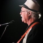Dudley Connell with Seldom Scene at the August 2013 Gettysburg Bluegrass Festival - photo by Frank Baker