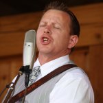 Rick Spinney with The Spinney Brothers at the August 2013 Gettysburg Bluegrass Festival - photo by Frank Baker