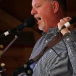 Steve Dilling with Sideline at the August 2013 Gettysburg Bluegrass Festival - photo by Frank Baker