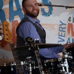 Drew Lawhorn with Nora Jane Struthers & the Party Line at the Gettysburg Bluegrass Festival (5/16/13) - photo by Frank Baker