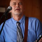 Sammy Shelor with Lonesome River Band at Gettysburg Bluegrass Festival (May 17,2013) - photo by Frank Baker