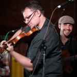 Jim VanCleve and Josh Shilling with Mountain Heart at Gettysburg Bluegrass Festival (May 17,2013) - photo by Frank Baker