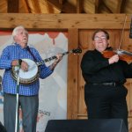 J.D. Crowe and Michael Cleveland at Gettysburg (August 2012) - photo by Frank Baker