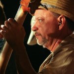 Ronnie Simpkins with Seldom Scene at Gettysburg (August 2012) - photo by Frank Baker