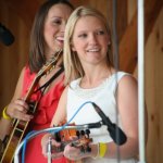 Rachel Johnson Boyd with Darin & Brooke Aldridge at Gettysburg (August 2012) - photo by Frank Baker