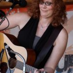 Becky Buller with Darin & Brooke Aldridge at the 2013 August Gettysburg Bluegrass Festival - photo © Frank Baker