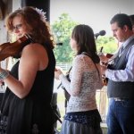 Darin & Brooke Aldridge at the 2013 August Gettysburg Bluegrass Festival - photo © Frank Baker